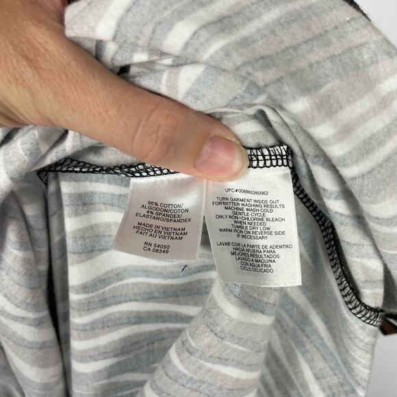 Jones New York Sport | NWT Black Brown White Stripe Jersey Knit Shift Dress - Picture 7 of 7